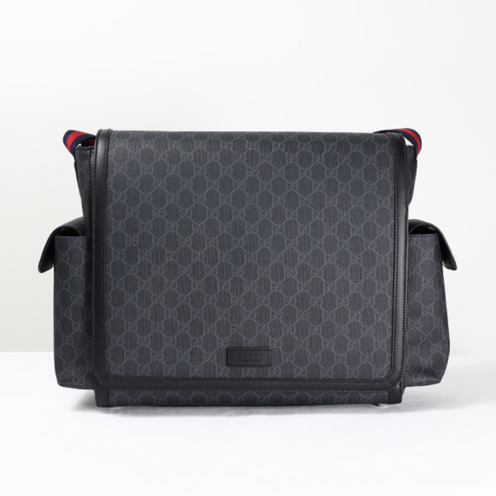 Gucci Black GG Supreme Bag Diper